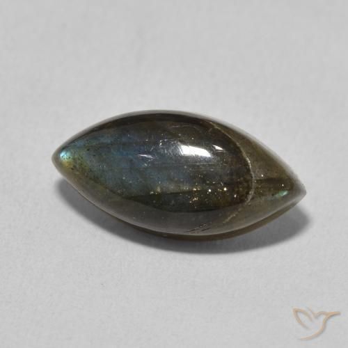 Labradorite Multicolore naturelle Marquise, 5.02 ct, Translucide