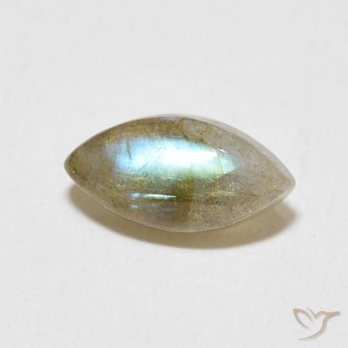 Labradorite Multicolore naturelle Marquise, 2.37 ct, Translucide