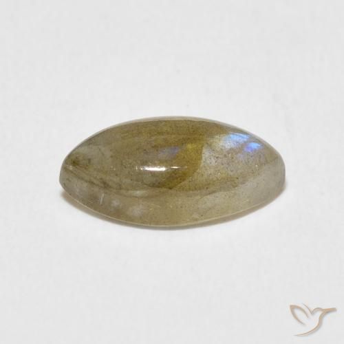 Labradorite Multicolore naturelle Marquise, 2.37 ct, Translucide