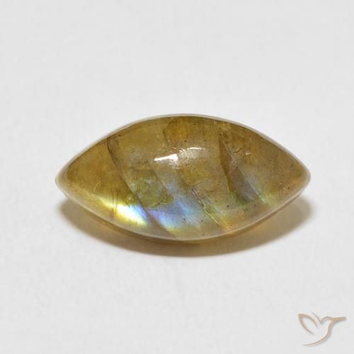 5.61ct Naturel Multicolore Labradorite, Marquise, Translucide