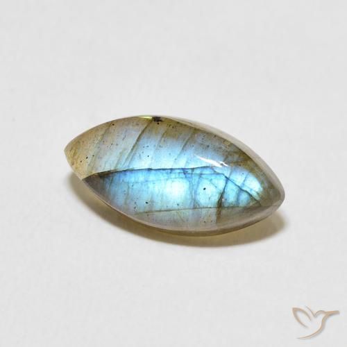 Labradorite Multicolore naturelle Marquise, 3.58 ct, Translucide