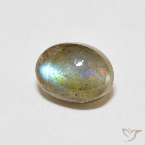 Labradorite Multicolore naturelle ovale, 2.28 ct, Translucide