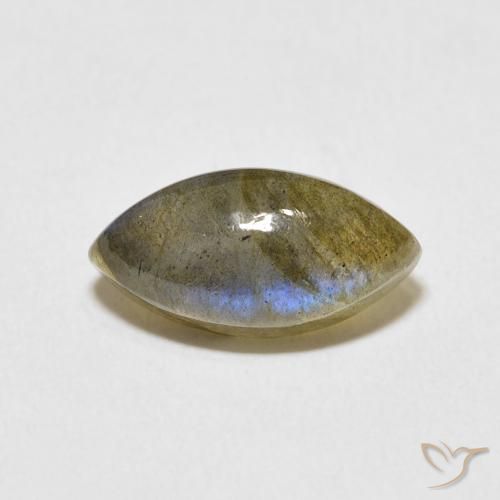 3.96ct Naturel Multicolore Labradorite, Marquise, Translucide
