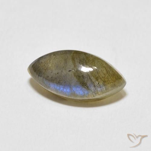 Labradorite Multicolore naturelle Marquise, 3.96 ct, Translucide