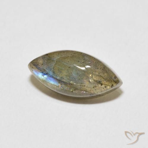 Labradorite Multicolore naturelle Marquise, 3.82 ct, Translucide