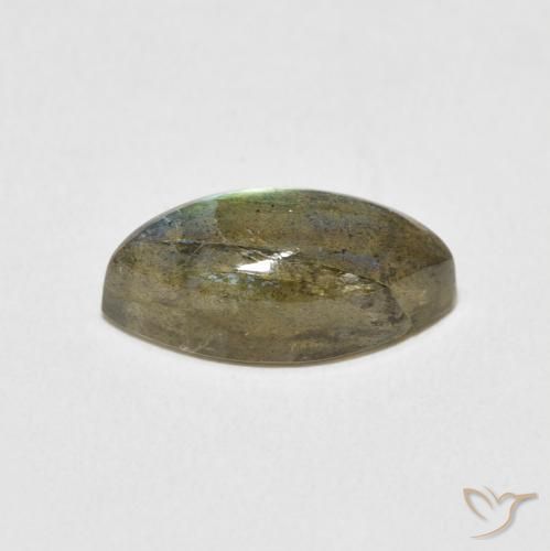 Labradorite Multicolore naturelle Marquise, 3.82 ct, Translucide