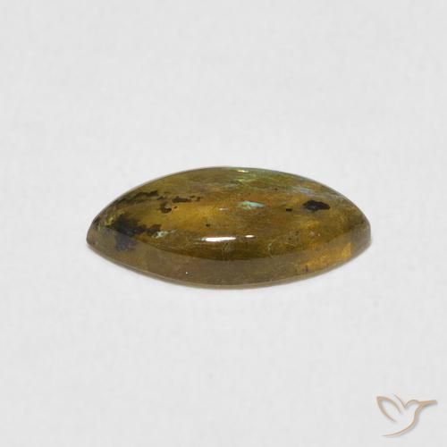 Labradorite Multicolore naturelle Marquise, 0.95 ct, Translucide