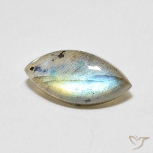 Labradorite Multicolore naturelle Marquise, 4.56 ct, Translucide