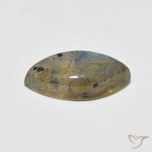 Labradorite Multicolore naturelle Marquise, 4.56 ct, Translucide