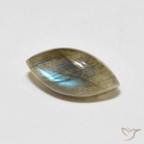Labradorite Multicolore naturelle Marquise, 5.51 ct, Translucide