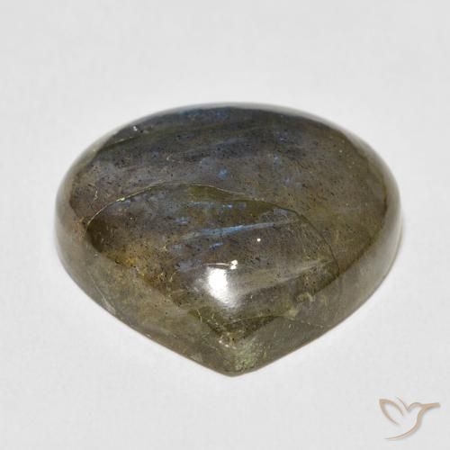 Labradorite Multicolore naturelle En forme de poire, 22.02 ct, Translucide