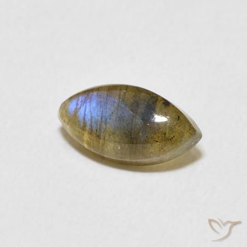 Labradorite Multicolore naturelle Marquise, 1.31 ct, Translucide