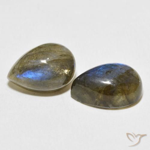 Shop natural 13.55ct Multicolore Labradorite gems, En forme de poire, from Madagascar at GemSelect. In stock, global shipping!