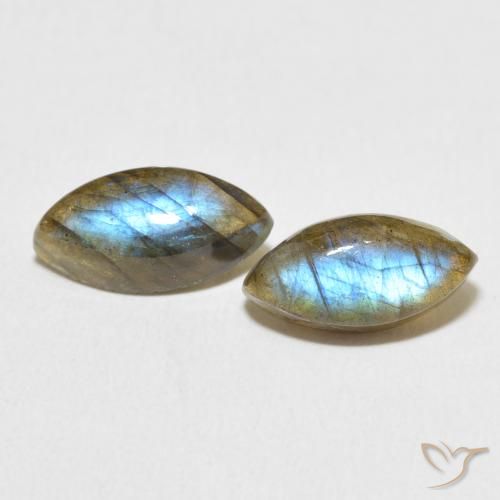 4.86ctw Naturel Multicolore Labradorite, Marquise, Translucide