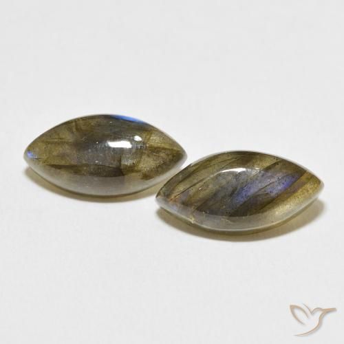 10.73ctw Naturel Multicolore Labradorite, Marquise, Translucide