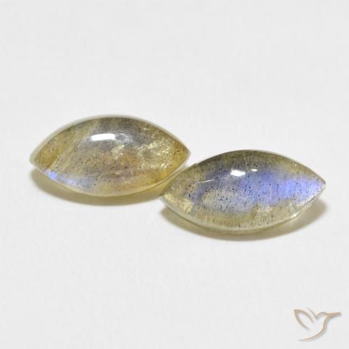 4.76ctw Naturel Multicolore Labradorite, Marquise, Translucide