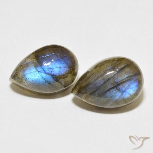 Shop natural 13.44ct Multicolore Labradorite gems, En forme de poire, from Madagascar at GemSelect. In stock, global shipping!