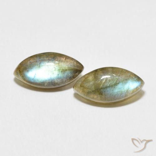 4.61ctw Naturel Multicolore Labradorite, Marquise, Translucide