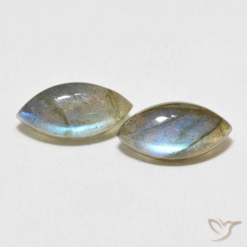 4.75ctw Naturel Multicolore Labradorite, Marquise, Translucide