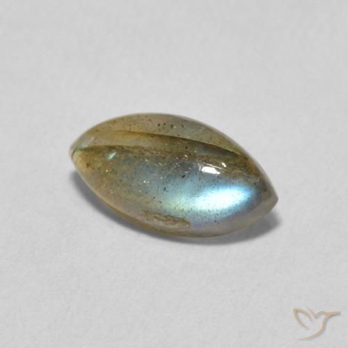 Labradorite Multicolore naturelle Marquise, 1.43 ct, Translucide