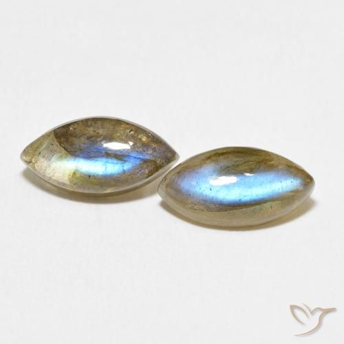 4.91ctw Naturel Multicolore Labradorite, Marquise, Translucide