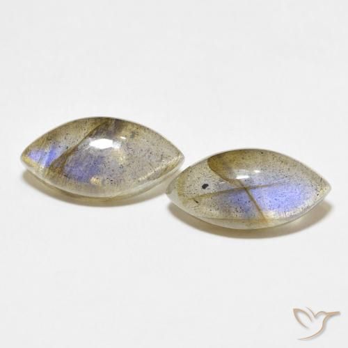 10.02ctw Naturel Multicolore Labradorite, Marquise, Translucide