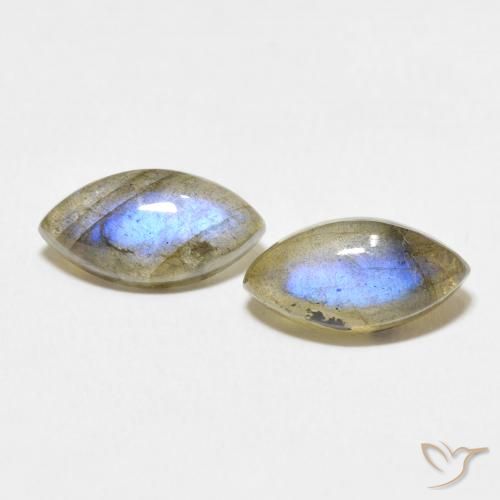 4.70ctw Naturel Multicolore Labradorite, Marquise, Translucide