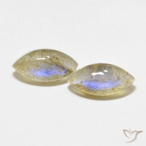 4.96ctw Naturel Multicolore Labradorite, Marquise, Translucide