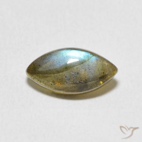 1.32ct Naturel Multicolore Labradorite, Marquise, Translucide