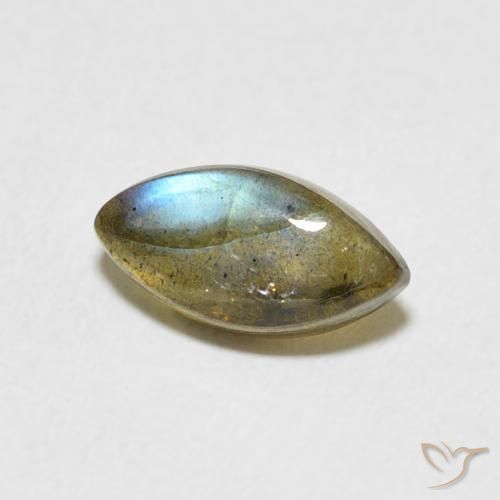 Labradorite Multicolore naturelle Marquise, 1.32 ct, Translucide