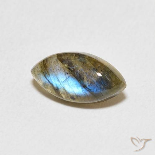 Labradorite Multicolore naturelle Marquise, 1.37 ct, Translucide