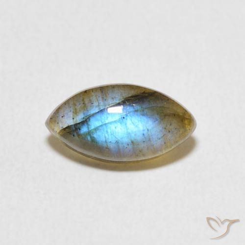 1.46ct Naturel Multicolore Labradorite, Marquise, Translucide