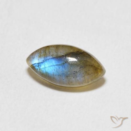 Labradorite Multicolore naturelle Marquise, 1.46 ct, Translucide