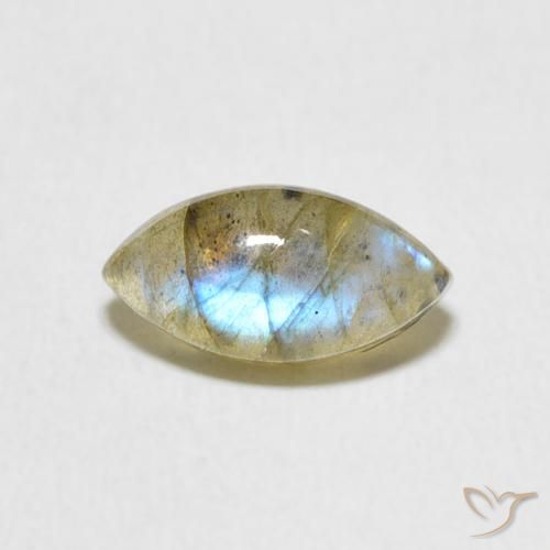 1.59ct Naturel Multicolore Labradorite, Marquise, Translucide