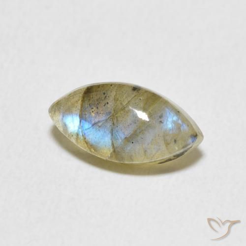 Labradorite Multicolore naturelle Marquise, 1.59 ct, Translucide