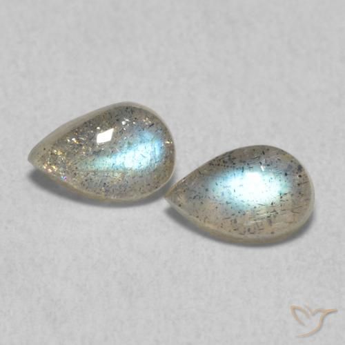 Shop natural 0.83ct Multicolore Labradorite gems, En forme de poire, from Madagascar at GemSelect. In stock, global shipping!