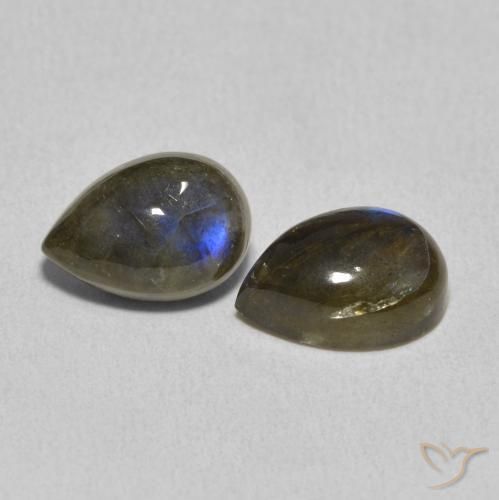Shop natural 4.77ct Multicolore Labradorite gems, En forme de poire, from Madagascar at GemSelect. In stock, global shipping!