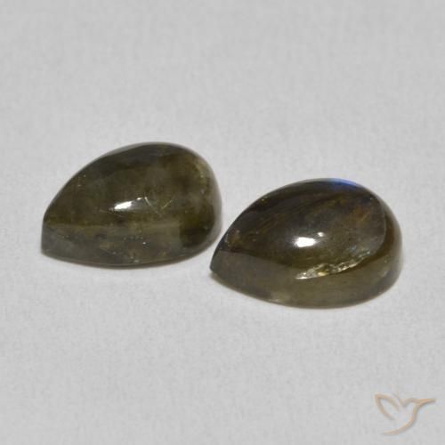 Shop natural 4.77ct Multicolore Labradorite gems, En forme de poire, from Madagascar at GemSelect. In stock, global shipping!