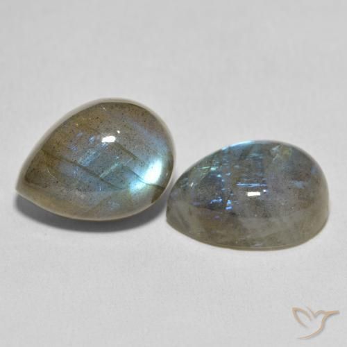 Shop natural 21.36ct Multicolore Labradorite gems, En forme de poire, from Madagascar at GemSelect. In stock, global shipping!
