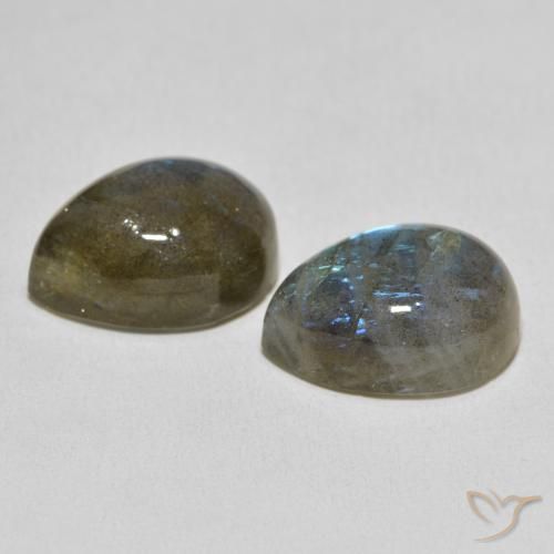 Shop natural 21.36ct Multicolore Labradorite gems, En forme de poire, from Madagascar at GemSelect. In stock, global shipping!