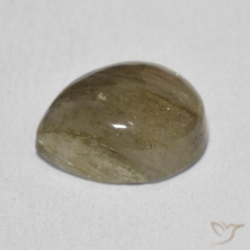 Labradorite Multicolore naturelle En forme de poire, 3.66 ct, Translucide
