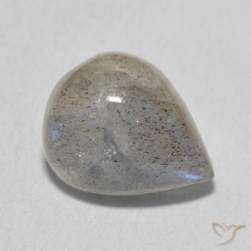 Labradorite Multicolore naturelle En forme de poire, 3.65 ct, Translucide