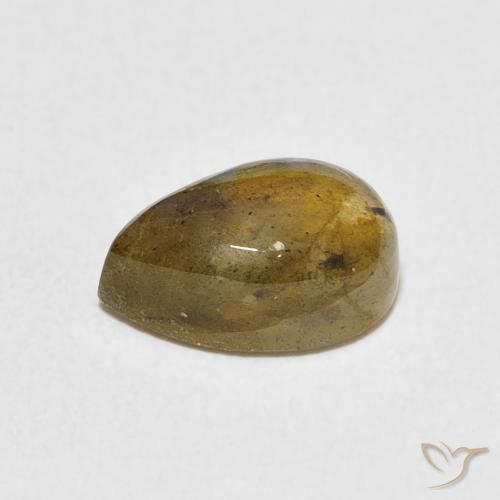 Labradorite Multicolore naturelle En forme de poire, 2.48 ct, Translucide