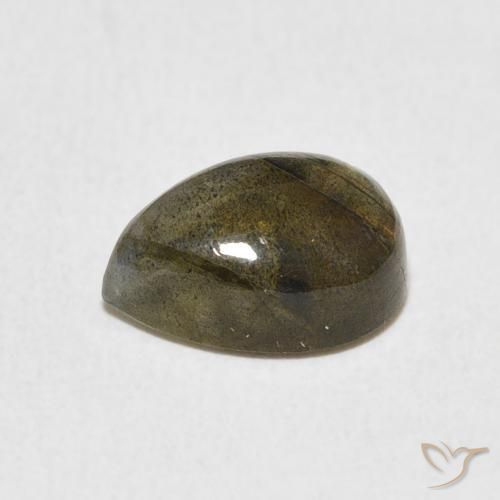 Labradorite Multicolore naturelle En forme de poire, 2.37 ct, Translucide