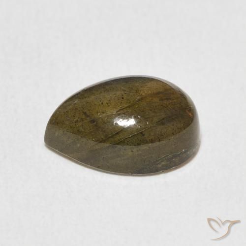 Labradorite Multicolore naturelle En forme de poire, 2.40 ct, Translucide
