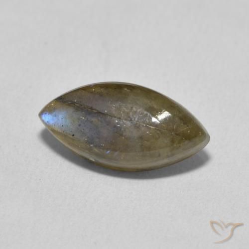 Labradorite Multicolore naturelle Marquise, 3.31 ct, Translucide