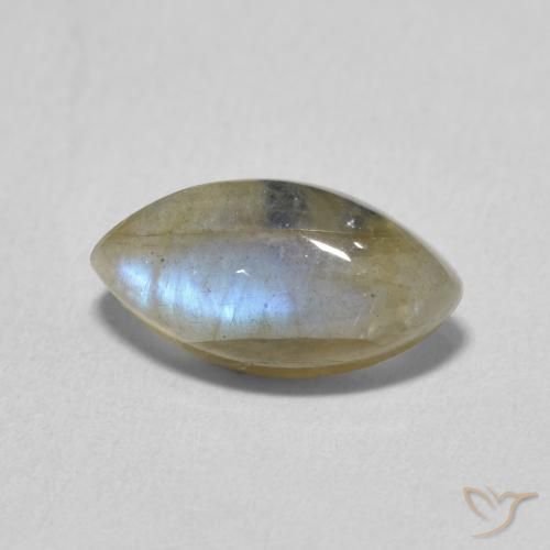 Labradorite Multicolore naturelle Marquise, 2.37 ct, Translucide