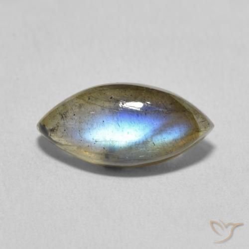 3.35ct Naturel Multicolore Labradorite, Marquise, Translucide
