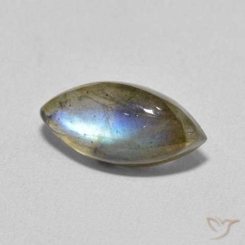 Labradorite Multicolore naturelle Marquise, 3.35 ct, Translucide