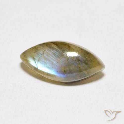 Labradorite Multicolore naturelle Marquise, 4.70 ct, Translucide